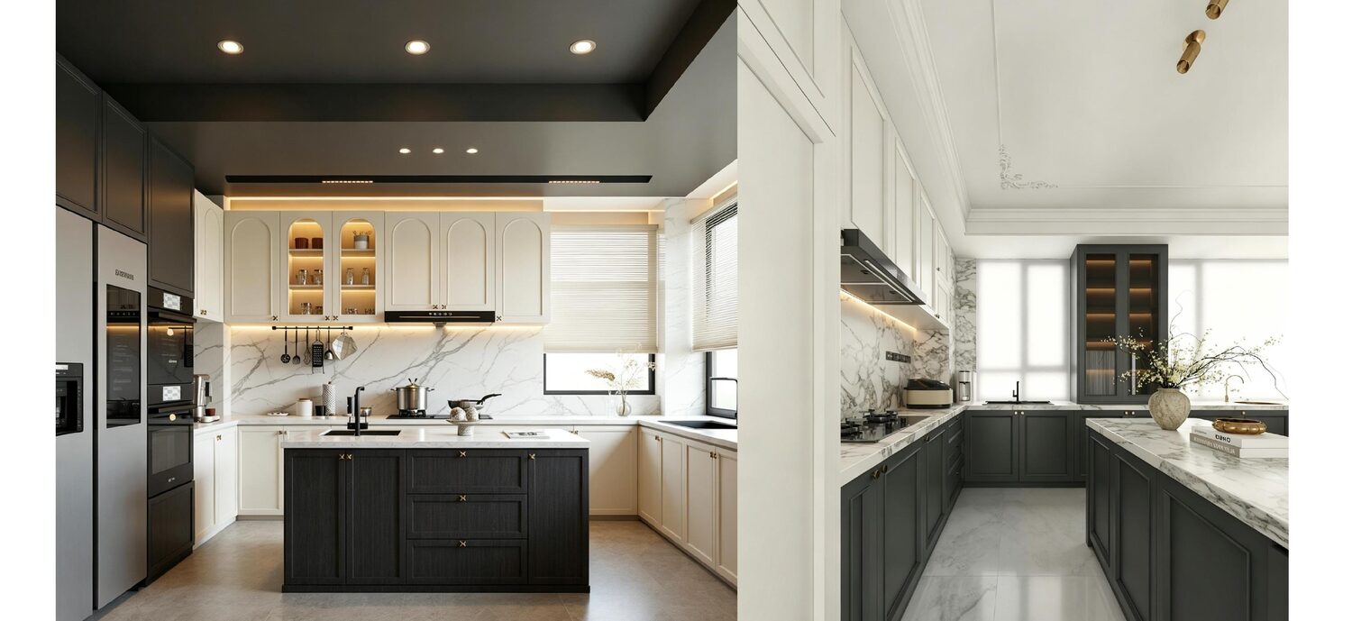 Two-tone classic kitchen